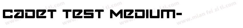 Cadet Test Medium字体转换